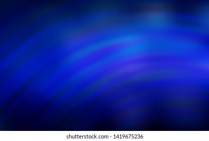 Dark BLUE vector pattern with wry lines. Brand new colorful illustration in simple style. New composition for your brand book.