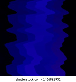 Dark BLUE vector pattern with wry lines. Abstract illustration with bandy gradient lines. Pattern for websites, landing pages.