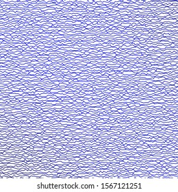 Dark BLUE vector pattern with wry lines. Bright sample with colorful bent lines, shapes. Pattern for busines booklets, leaflets