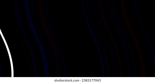 Dark BLUE vector pattern with wry lines. Colorful illustration, which consists of curves. Pattern for busines booklets, leaflets