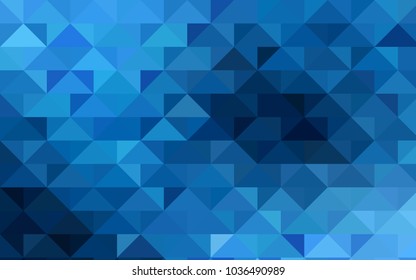Dark BLUE vector polygon abstract pattern. Modern geometrical abstract illustration with gradient. A completely new design for your business.