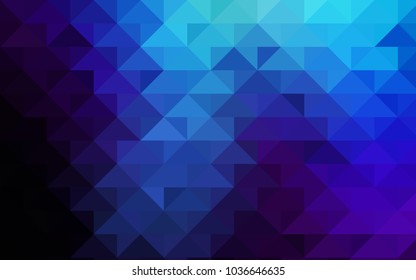 Dark BLUE vector polygon abstract template. Shining colored illustration in a brand-new style. A new texture for your design.