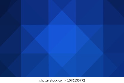Dark BLUE vector polygon abstract background. Creative geometric illustration in Origami style with gradient. A completely new template for your business design.