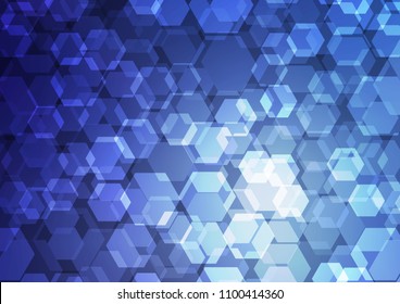 Dark BLUE vector polygon abstract template. Shining colored illustration in a Brand new style. Brand new style for your business design.