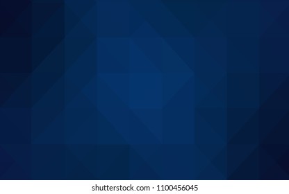 Dark BLUE vector polygon abstract background. Polygonal abstract illustration with gradient. Brand new design for your business.