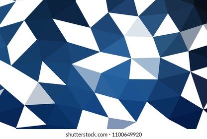 Dark BLUE vector polygon abstract polygon abstract. Shining colored illustration in a Brand new style. The best triangular design for your business.