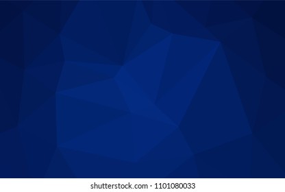 Dark BLUE vector polygon abstract backdrop. Elegant bright polygonal illustration with gradient. Brand-new style for your business design.
