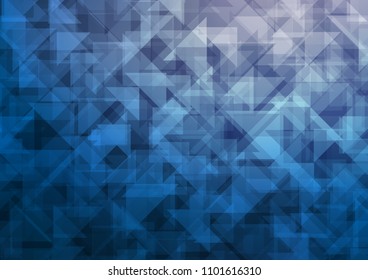Dark BLUE vector polygon abstract polygon abstract. Glitter abstract illustration with an elegant design. The elegant pattern can be used as part of a brand book.