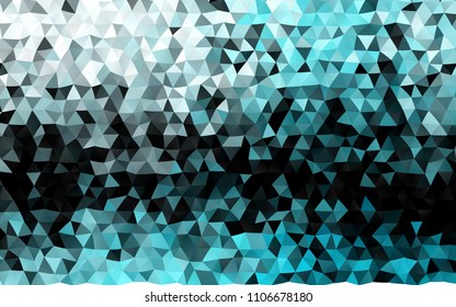 Dark BLUE vector polygon abstract background. Glitter abstract illustration with an elegant design. The template can be used as a background for cell phones.