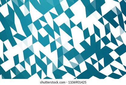 Dark BLUE vector polygon abstract pattern. Creative illustration in halftone style with gradient. The best triangular design for your business.