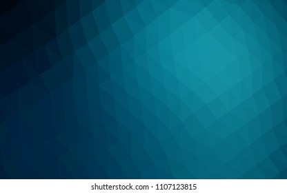 Dark BLUE vector polygon abstract backdrop. A vague abstract illustration with gradient. A new texture for your design.