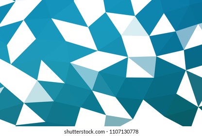 Dark BLUE vector polygon abstract polygon abstract. Geometric illustration in Origami style with gradient.  The best triangular design for your business.