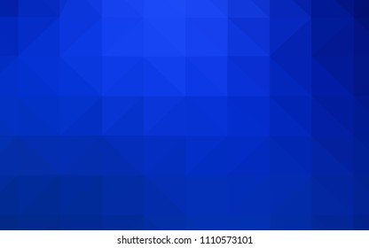 Dark BLUE vector polygon abstract backdrop. Shining polygonal illustration, which consist of triangles. Textured pattern for your backgrounds.