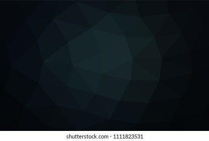 Dark BLUE vector polygon abstract pattern. Creative illustration in halftone style with gradient. The elegant pattern can be used as part of a brand book.
