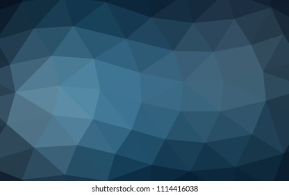 Dark BLUE vector polygon abstract polygon abstract. Colorful abstract illustration with gradient. A completely new design for your business.