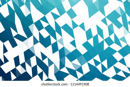 Dark BLUE vector polygon abstract pattern. Shining colored illustration in a Brand new style. A completely new template for your business design.