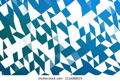 Dark BLUE vector polygon abstract backdrop. Colorful abstract illustration with gradient. The elegant pattern can be used as part of a brand book.