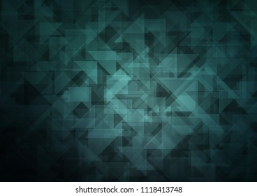 Dark BLUE vector polygon abstract. Creative geometric illustration in Origami style with gradient. A new texture for your design.