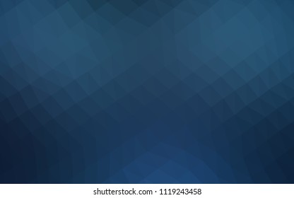 Dark BLUE vector polygon abstract layout. Brand new colored illustration in blurry style with gradient. The completely new template can be used for your brand book.