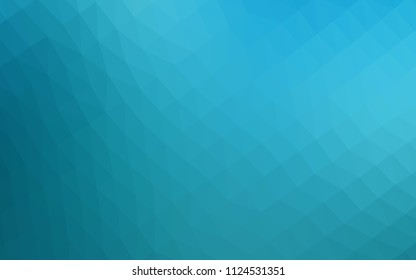 Dark BLUE vector polygon abstract backdrop. Triangular geometric sample with gradient.  A completely new design for your business.