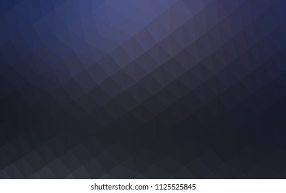 Dark BLUE vector polygon abstract layout. A completely new color illustration in a vague style. Brand new design for your business.