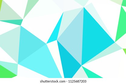 Dark BLUE vector polygon abstract background. Creative illustration in halftone style with triangles. Template for cell phone's backgrounds.
