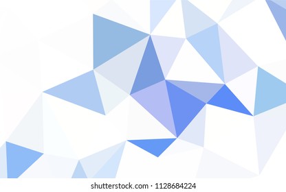 Dark BLUE vector polygon abstract layout. Colorful illustration in abstract style with triangles. Pattern for a brand book's backdrop.