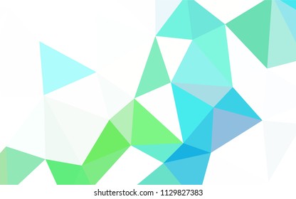 Dark BLUE vector polygon abstract backdrop. A sample with polygonal shapes. A new texture for your web site.