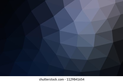 Dark BLUE vector polygon abstract polygon abstract. An elegant bright illustration with gradient. Brand new design for your business.