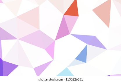 Dark BLUE vector polygon abstract backdrop. Colorful illustration in polygonal style with gradient. A completely new design for your leaflet.