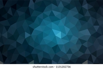 Dark BLUE vector polygon abstract layout. Polygonal abstract illustration with gradient. Pattern for a brand book's backdrop.