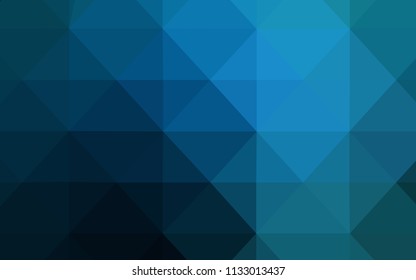 Dark BLUE vector polygon abstract background. A sample with polygonal shapes. Textured pattern can be used as a background.