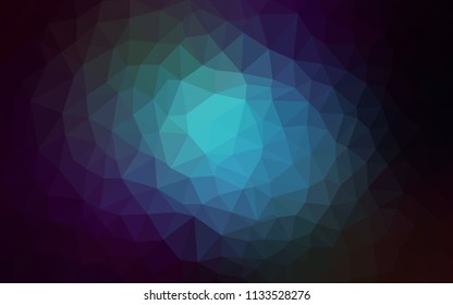 Dark BLUE vector polygon abstract backdrop. Modern abstract illustration with triangles. Brand new design for your business.