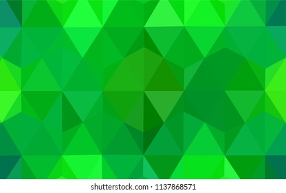 Dark BLUE vector polygon abstract backdrop. Colorful abstract illustration with triangles. Brand new style for your business design.