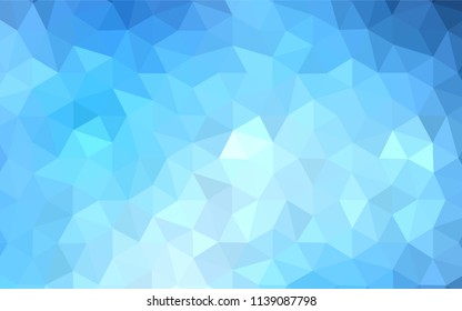 Dark BLUE vector polygon abstract layout. A sample with polygonal shapes. A completely new design for your leaflet.