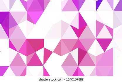 Dark BLUE vector polygon abstract backdrop. Glitter abstract illustration with an elegant triangles. Best triangular design for your business.