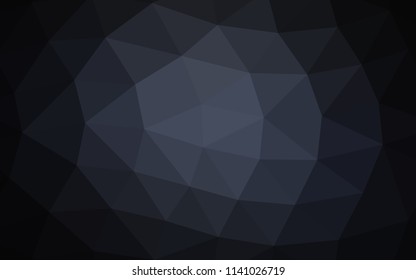 Dark BLUE vector polygon abstract polygon abstract. Shining colored illustration in a Brand new style. The elegant pattern can be used as part of a brand book.