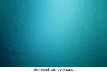 Dark BLUE vector polygon abstract layout. A completely new color illustration in a vague style. The best triangular design for your business.