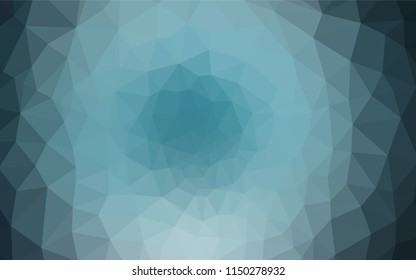 Dark BLUE vector polygon abstract background. Shining colorful illustration with triangles. Template for cell phone's backgrounds.