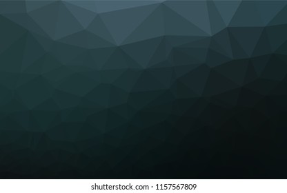 Dark BLUE vector polygon abstract layout. A completely new color illustration in a vague style. The elegant pattern can be used as part of a brand book.