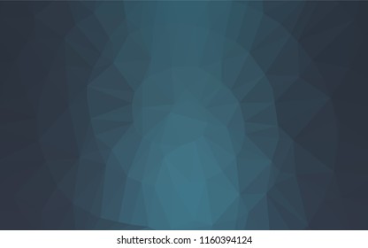 Dark BLUE vector polygon abstract backdrop. A vague abstract illustration with gradient. A new texture for your design.