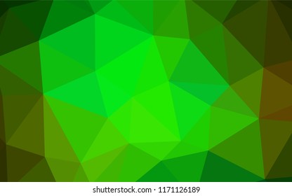 Dark BLUE vector polygon abstract layout. Colorful abstract illustration with triangles. Brand new design for your business.