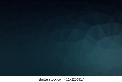 Dark BLUE vector polygon abstract layout. Colorful illustration in abstract style with gradient. The elegant pattern can be used as part of a brand book.