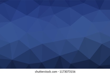 Dark BLUE vector polygon abstract background. An elegant bright illustration with gradient. Brand new design for your business.