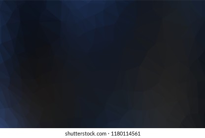 Dark BLUE vector polygon abstract background. Triangular geometric sample with gradient.  The completely new template can be used for your brand book.