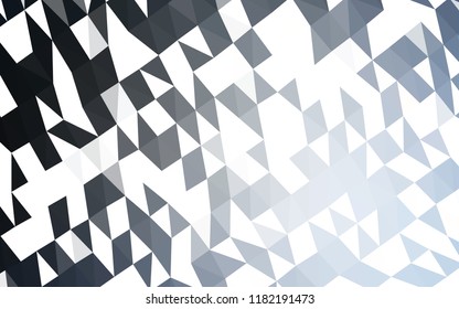 Dark BLUE vector polygon abstract background. An elegant bright illustration with gradient. The template can be used as a background for cell phones.