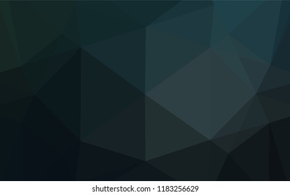 Dark BLUE vector polygon abstract layout. An elegant bright illustration with gradient. A completely new design for your business.