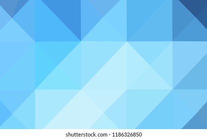 Dark BLUE vector polygon abstract background. Colorful abstract illustration with gradient. Textured pattern can be used for background.