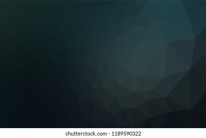 Dark BLUE vector polygon abstract layout. Glitter abstract illustration with an elegant design. The elegant pattern can be used as part of a brand book.
