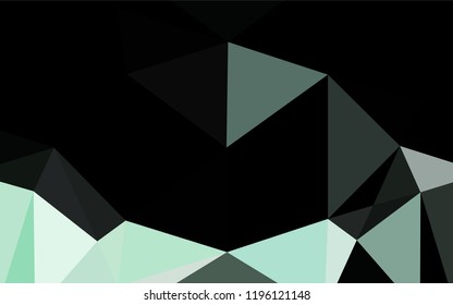Dark BLUE vector polygon abstract backdrop. Shining illustration, which consist of triangles. The completely new template can be used for your brand book.